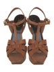 Saint Laurent Leather T-Strap Sandals