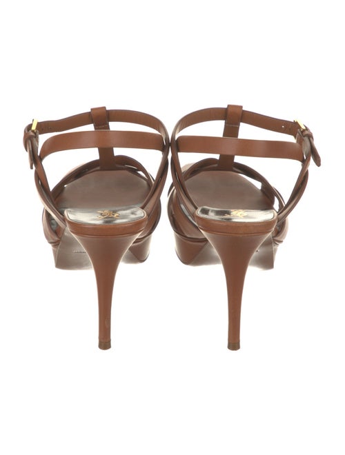 Saint Laurent Leather T-Strap Sandals