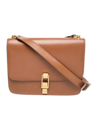 Saint Laurent Leather Carré Satchel Medium