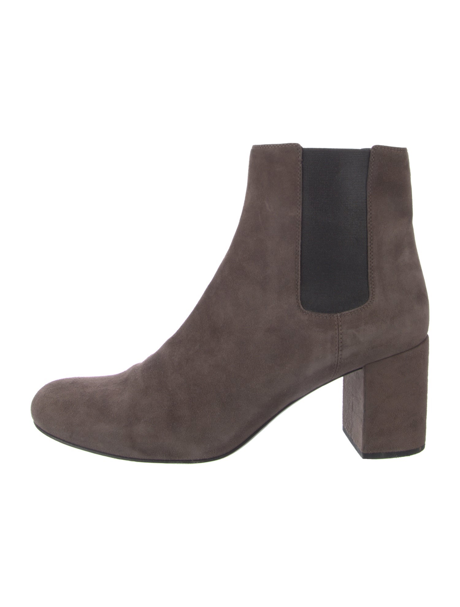 Saint Laurent Suede Colorblock Pattern Chelsea Boots