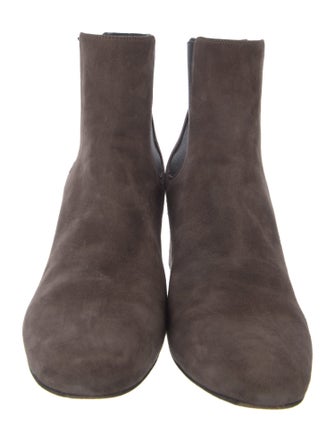 Saint Laurent Suede Colorblock Pattern Chelsea Boots