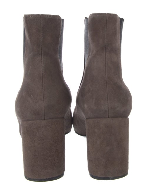 Saint Laurent Suede Colorblock Pattern Chelsea Boots