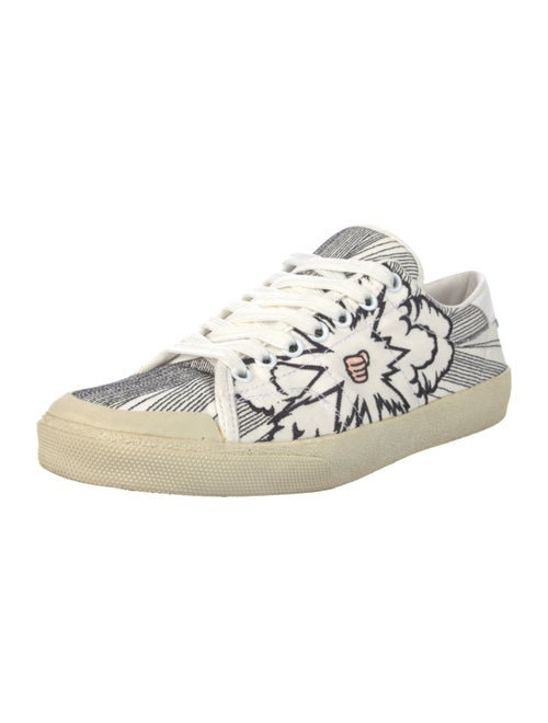 Saint Laurent Canvas Printed Sneakers
