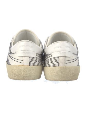 Saint Laurent Canvas Printed Sneakers