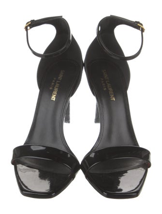 Saint Laurent Patent Leather Sandals