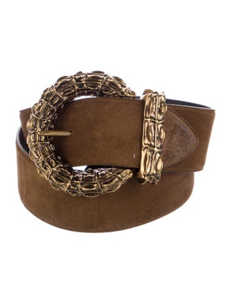 Saint Laurent Suede Belt