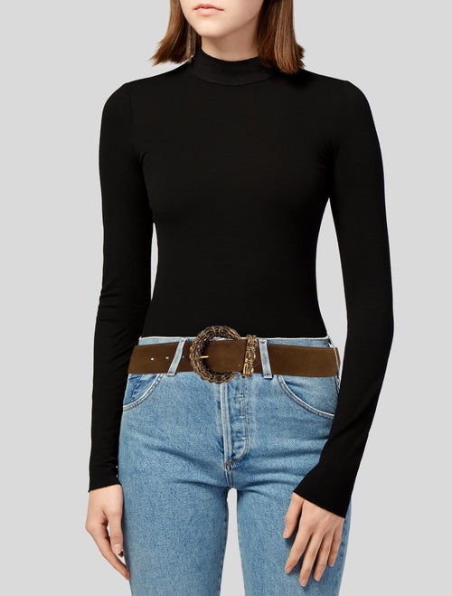 Saint Laurent Suede Belt