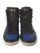 Saint Laurent Leather Colorblock Pattern Sneakers