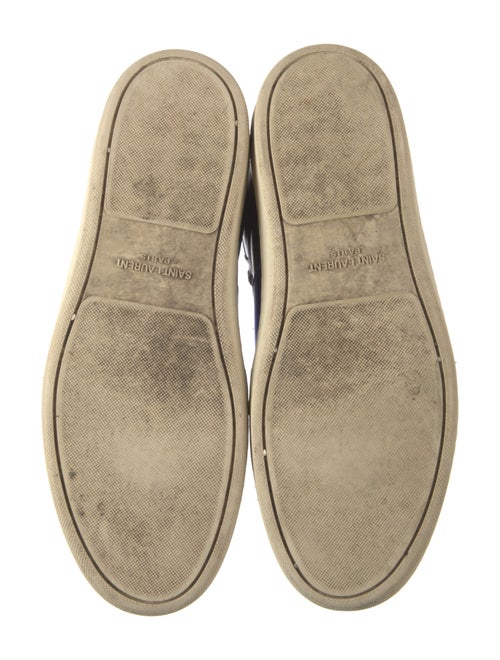 Saint Laurent Leather Colorblock Pattern Sneakers