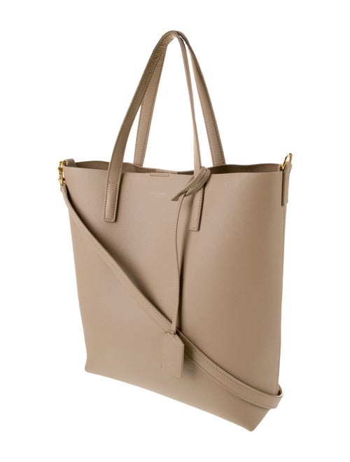 Saint Laurent Leather North/South Shopping Tote Toy 2023