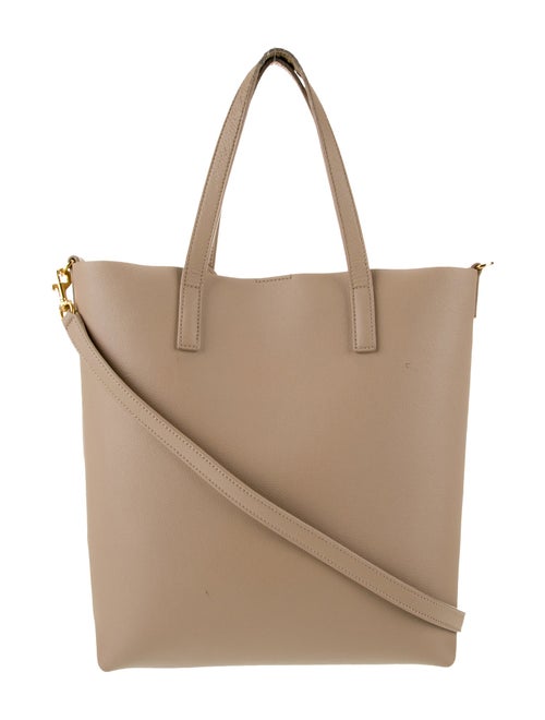 Saint Laurent Leather North/South Shopping Tote Toy 2023