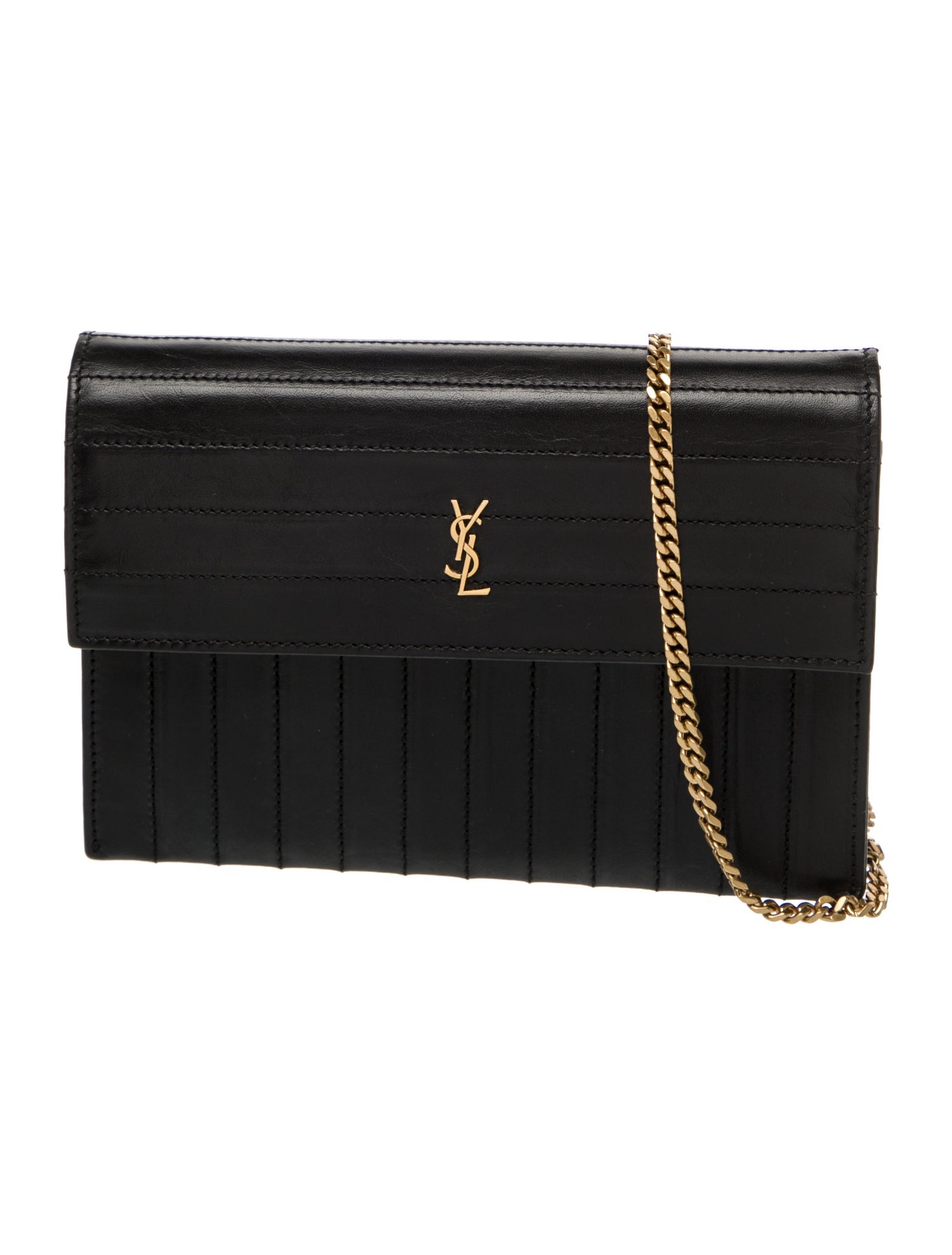 Saint Laurent Leather Victoire Chain