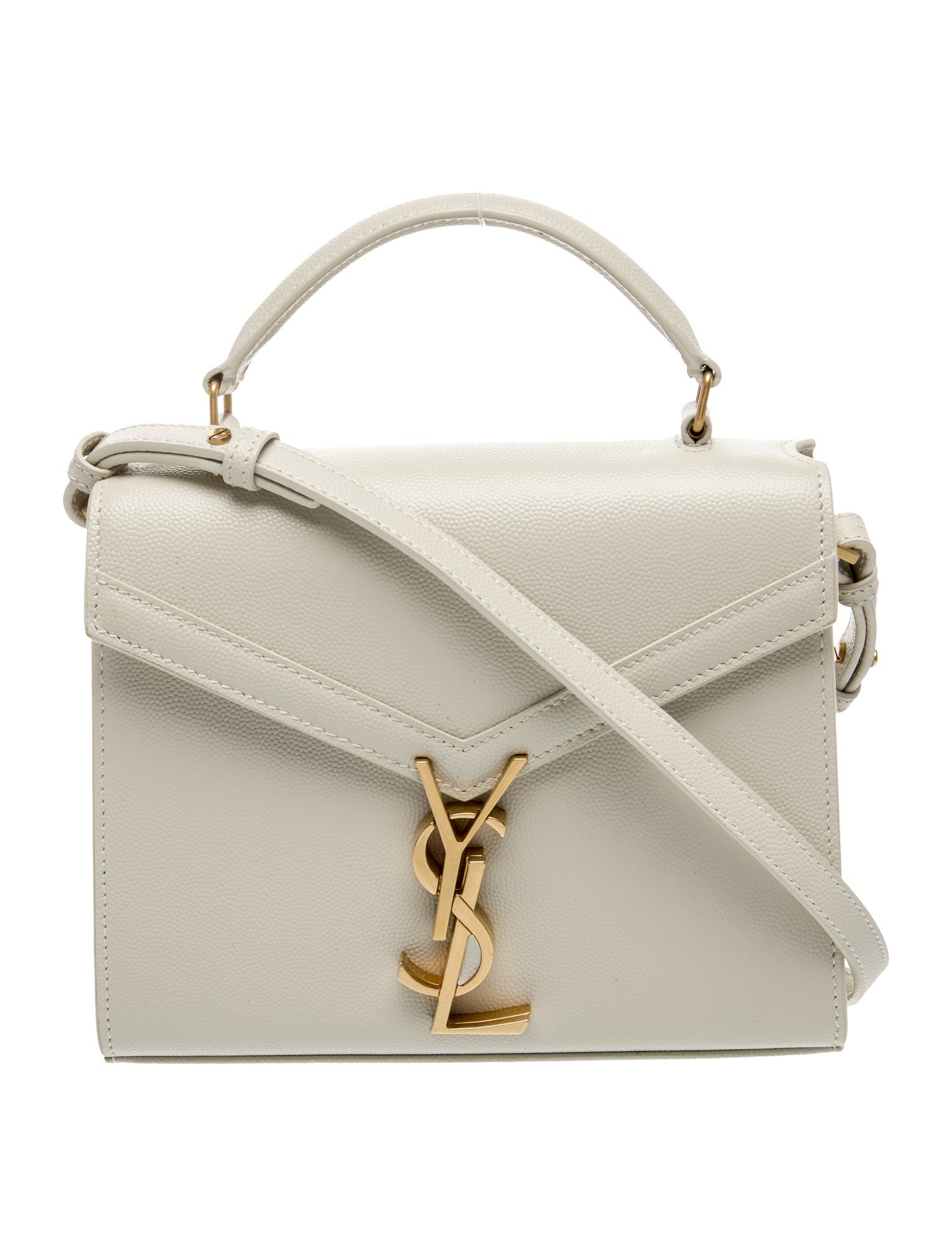 Saint Laurent Leather Cassandre Mini 2023