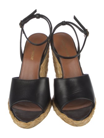 Saint Laurent Leather Espadrilles