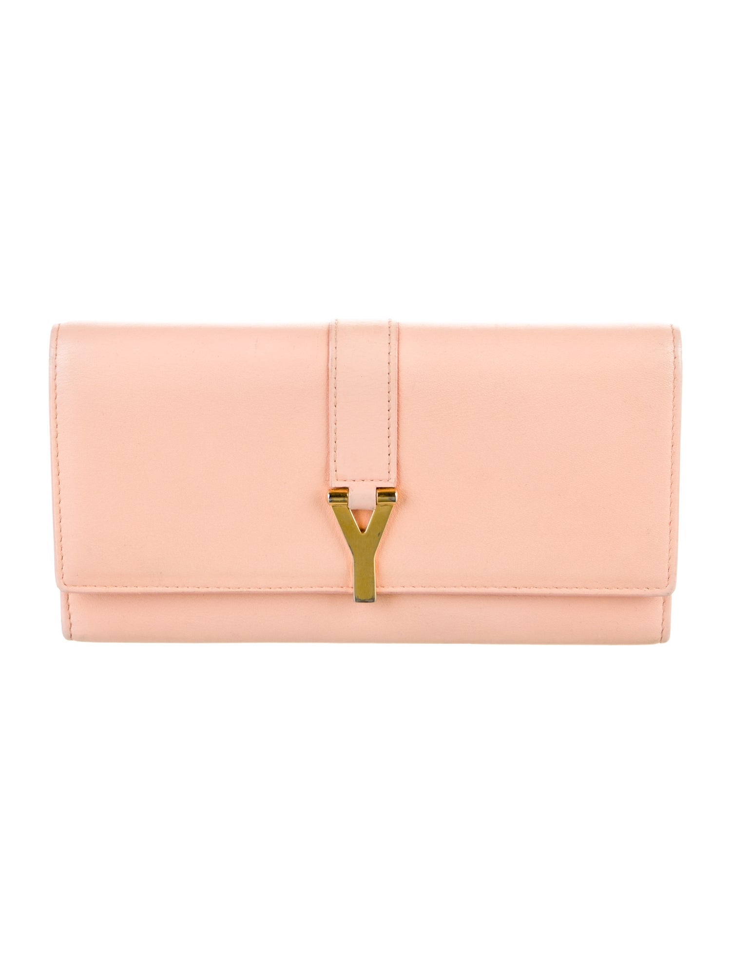 Saint Laurent Y Ligne Leather Continental Wallet