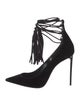 Saint Laurent Velvet Tassel Accents Pumps