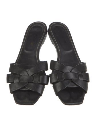 Saint Laurent Leather Slides