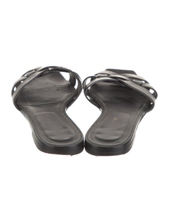 Saint Laurent Leather Slides