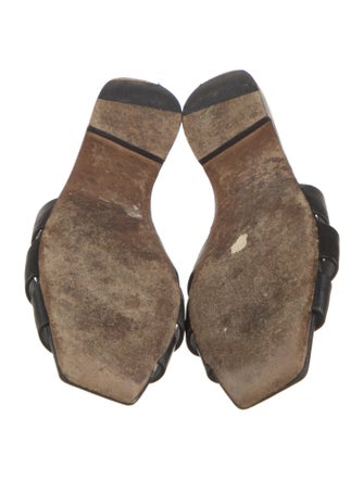 Saint Laurent Leather Slides