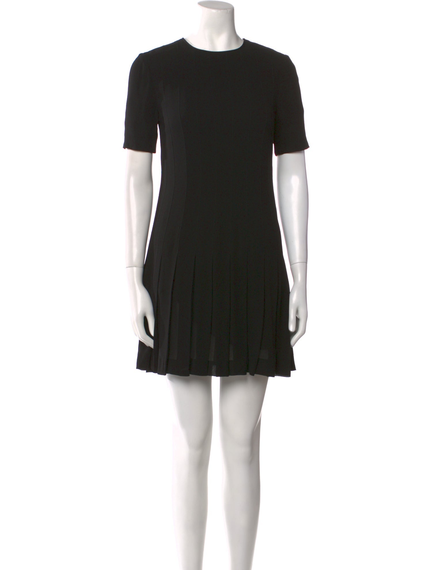 Saint Laurent Crew Neck Mini Dress