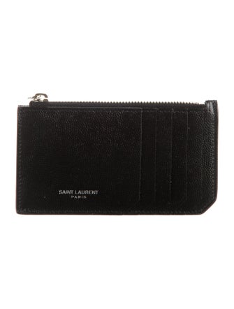 Saint Laurent Leather Card Holder