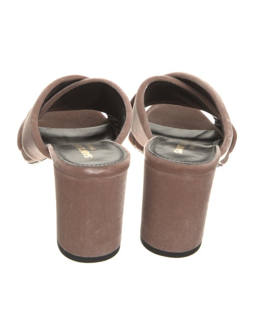 Saint Laurent Velvet Slides