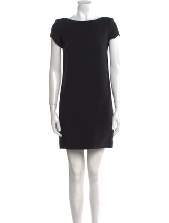 Saint Laurent Bateau Neckline Mini Dress