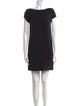 Saint Laurent Bateau Neckline Mini Dress