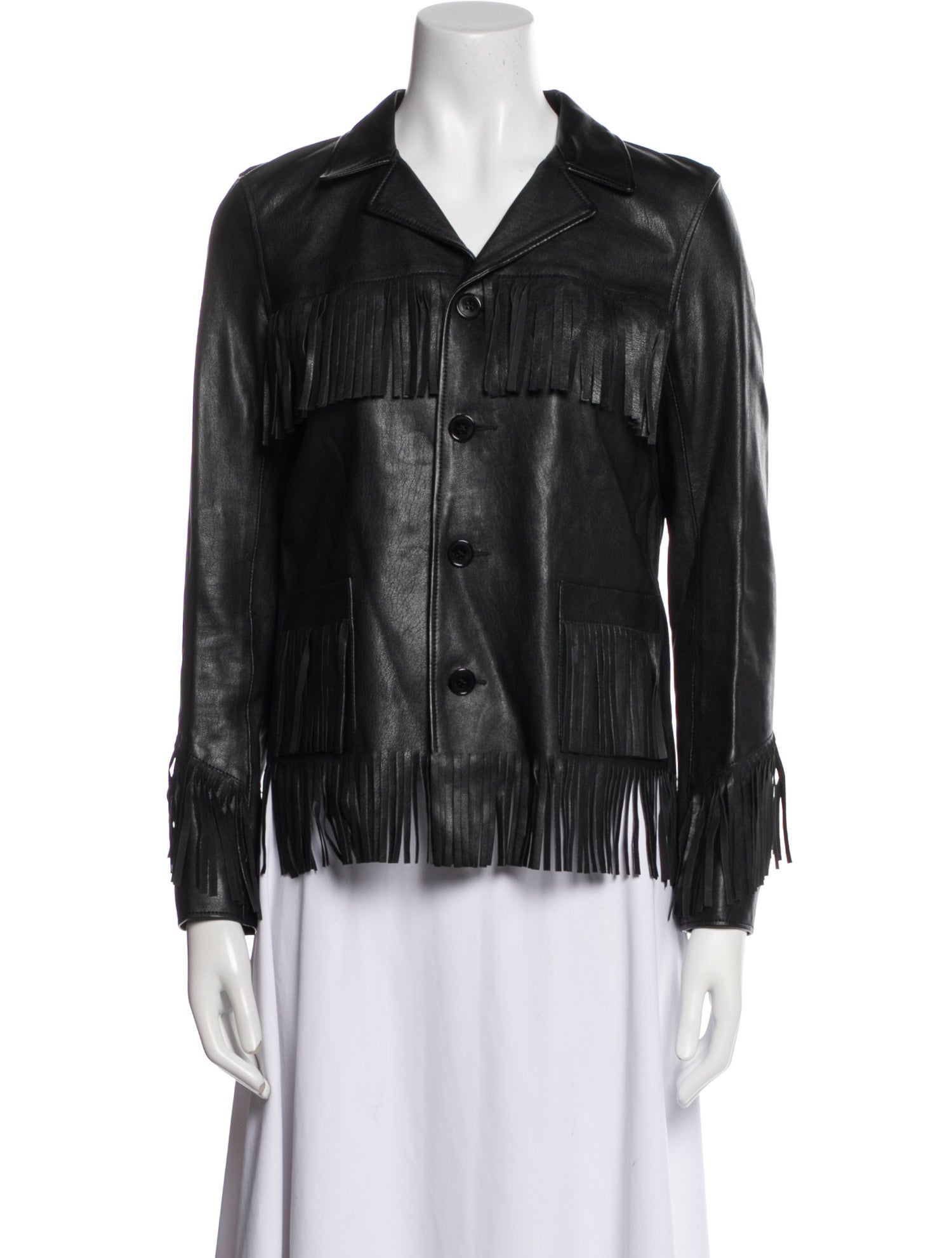 Saint Laurent 2015 Lamb Leather Blazer w/ Tags