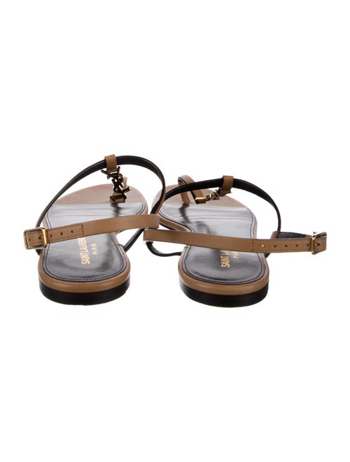 Saint Laurent Leather T-Strap Sandals