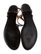 Saint Laurent Leather T-Strap Sandals
