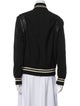 Saint Laurent Virgin Wool Striped Bomber Jacket