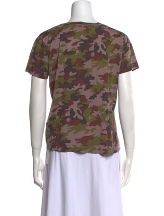 Saint Laurent 2014 Camouflage Print T-Shirt