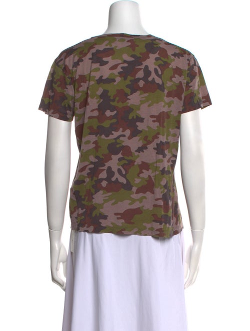 Saint Laurent 2014 Camouflage Print T-Shirt