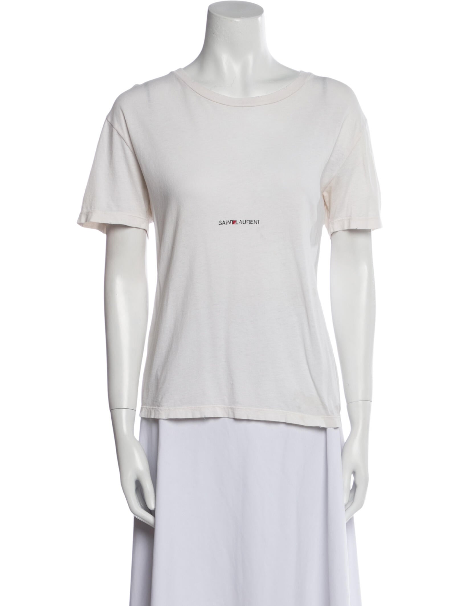 Saint Laurent Crew Neck Short Sleeve T-Shirt