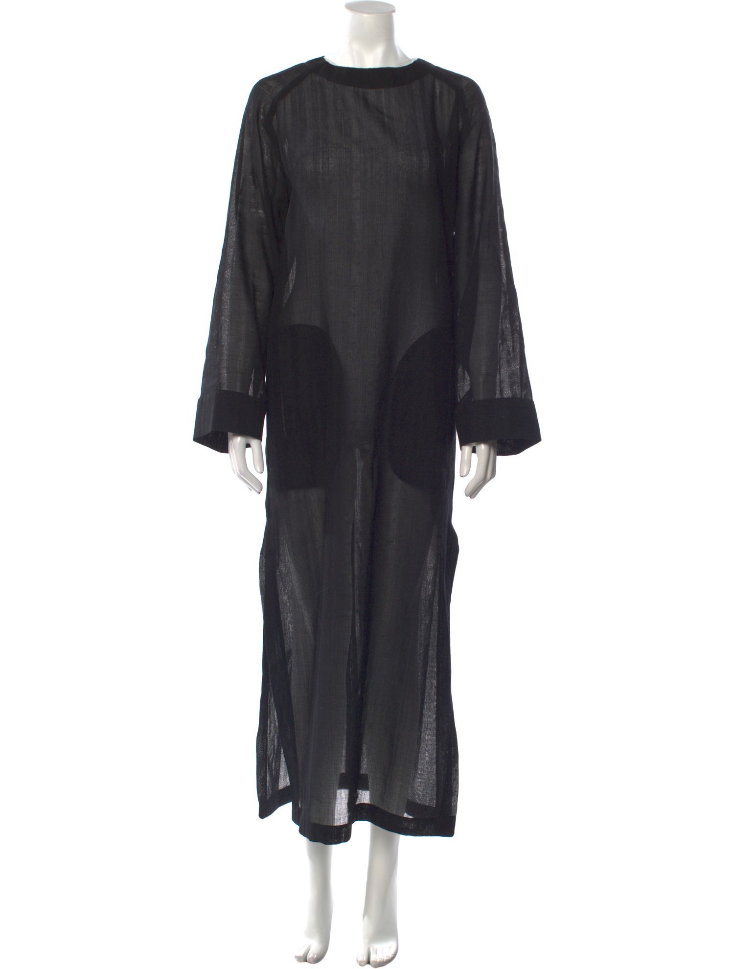 Saint Laurent Virgin Wool Long Dress