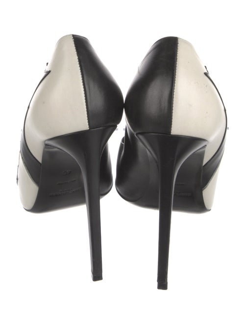 Saint Laurent Leather Colorblock Pattern Pumps