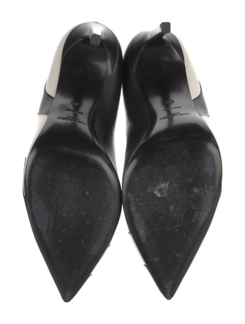 Saint Laurent Leather Colorblock Pattern Pumps
