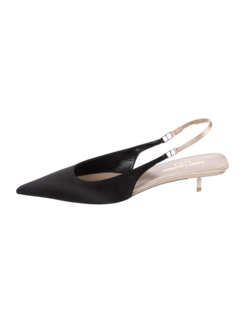 Saint Laurent Satin Slingback Pumps