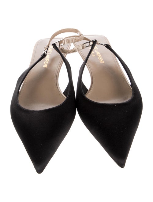 Saint Laurent Satin Slingback Pumps