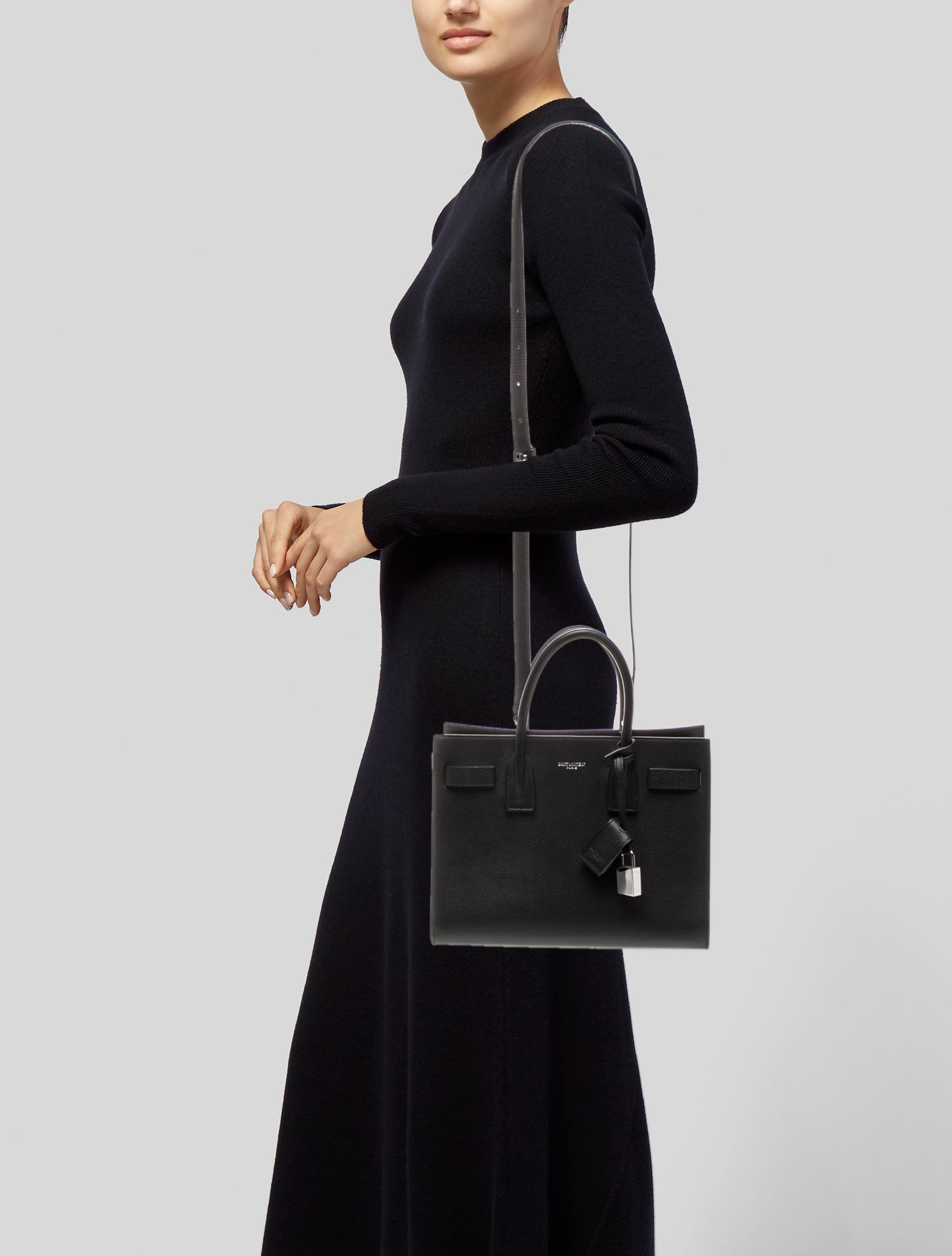 Saint Laurent Leather Sac De Jour