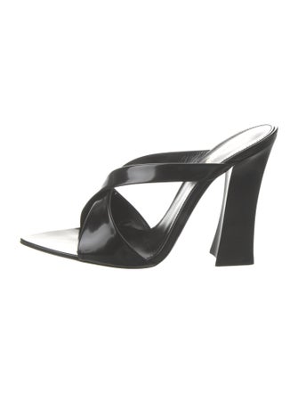 Saint Laurent Patent Leather Slides