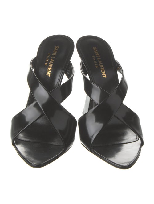 Saint Laurent Patent Leather Slides