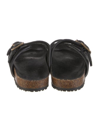 Saint Laurent Ponyhair Slides