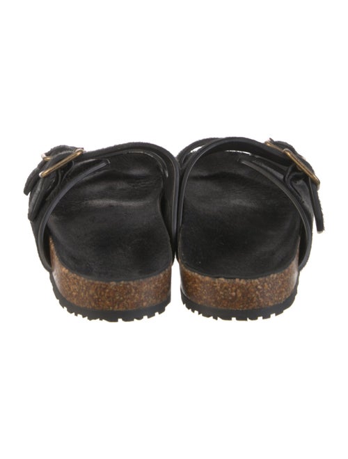 Saint Laurent Ponyhair Slides