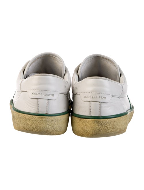 Saint Laurent Leather Colorblock Pattern Sneakers