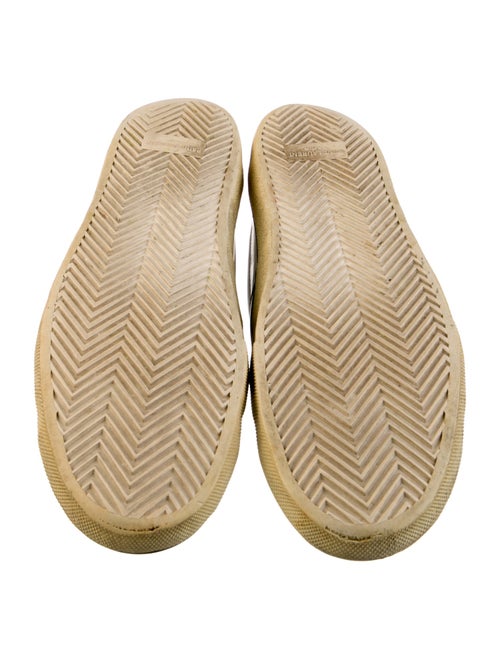 Saint Laurent Leather Colorblock Pattern Sneakers