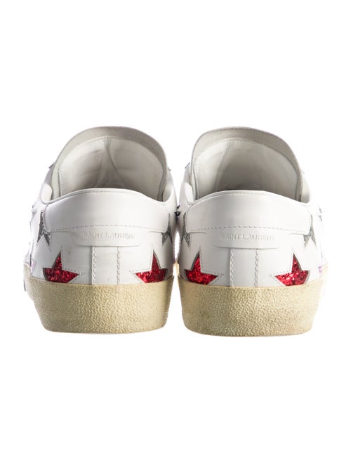 Saint Laurent Leather Patterned Sneakers