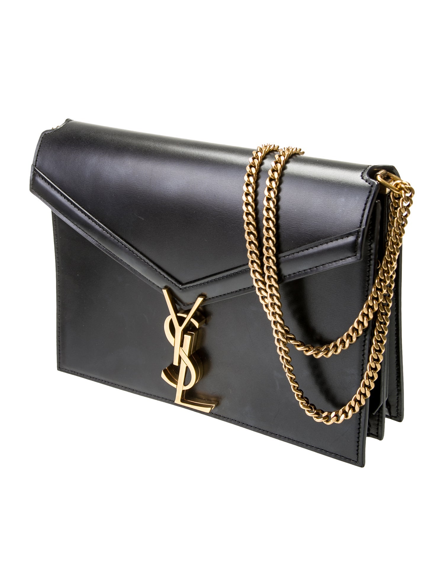 Saint Laurent Leather Cassandre Medium