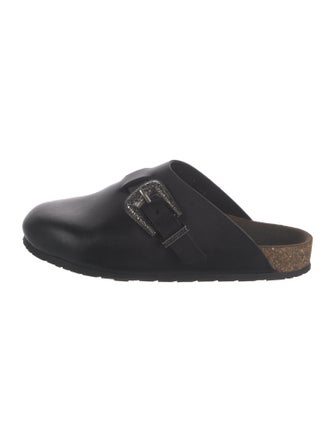 Saint Laurent Leather Slippers